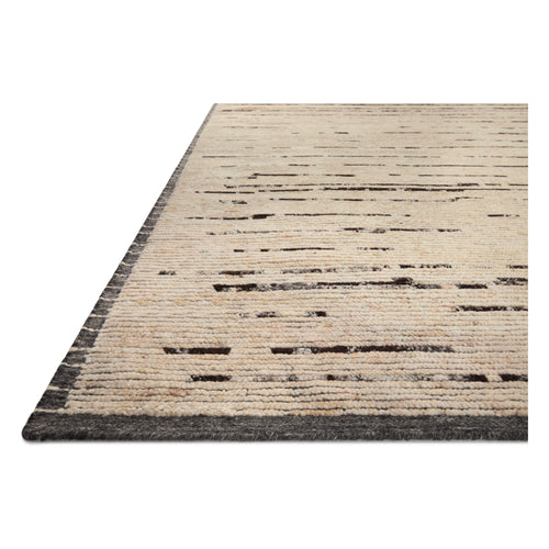 Amber Lewis x Loloi Briyana Natural / Black Hand-Knotted Rug