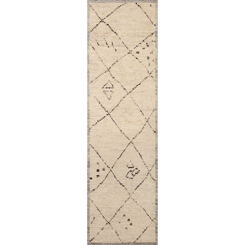 Amber Lewis x Loloi Briyana Natural / Stone Hand-Knotted Runner