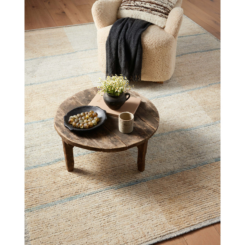 Amber Lewis x Loloi Briyana Sky / Wheat Hand-Knotted Rug