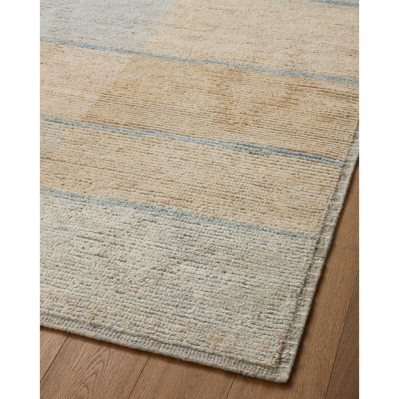 Amber Lewis x Loloi Briyana Sky / Wheat Hand-Knotted Rug
