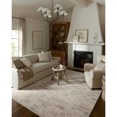 Amber Lewis x Loloi Rocky Ivory / Silver Rug