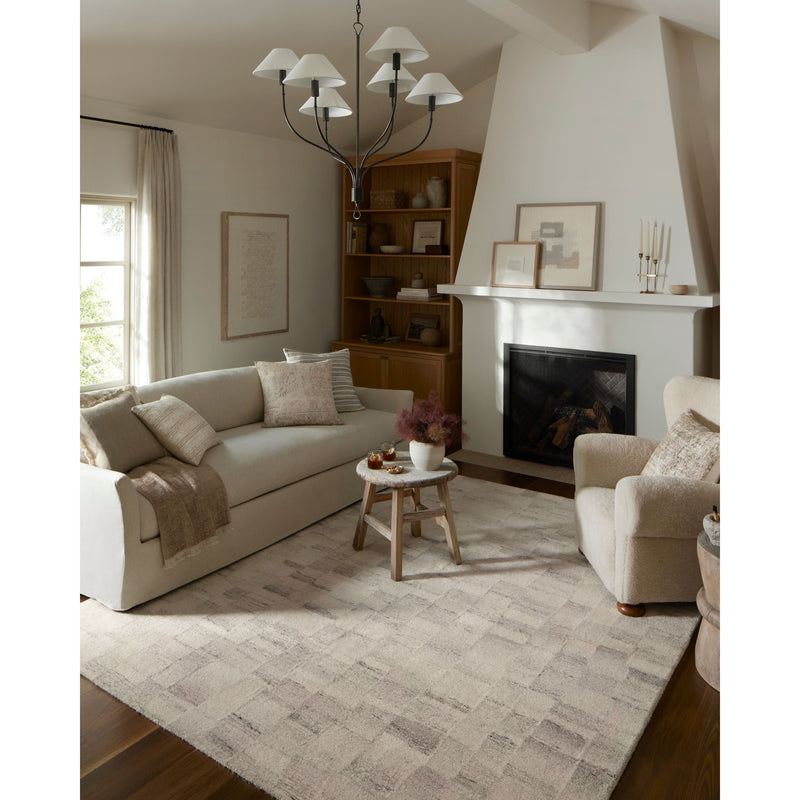 Amber Lewis x Loloi Rocky Ivory / Silver Rug