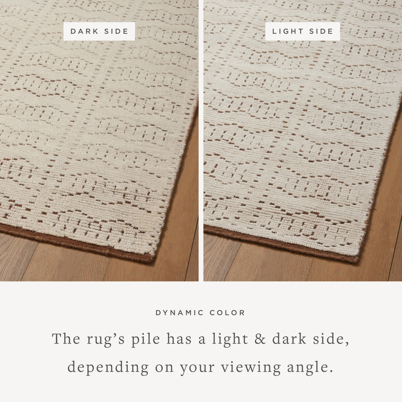 Carrier & Company x Loloi Walker Rust / Ivory Hand-Knotted Rug
