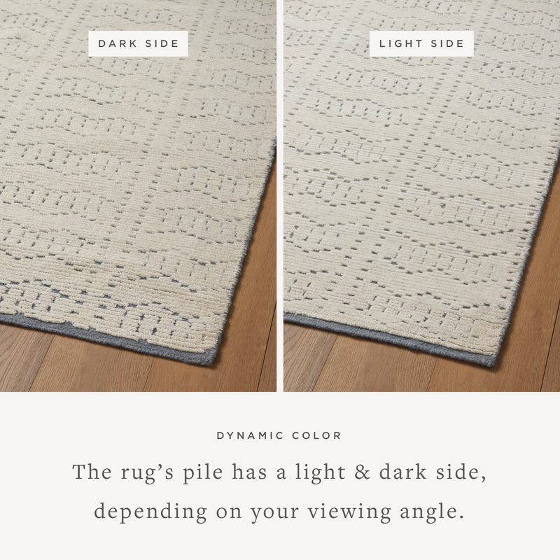 Carrier & Company x Loloi Walker Sky / Ivory Hand-Knotted Rug