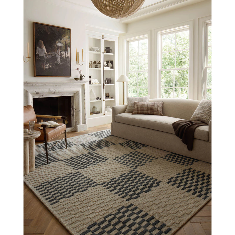 Chris Loves Julia x Loloi Bradley Beige / Midnight Rug