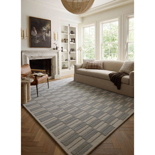 Chris Loves Julia x Loloi Bradley Ivory / Grey Rug