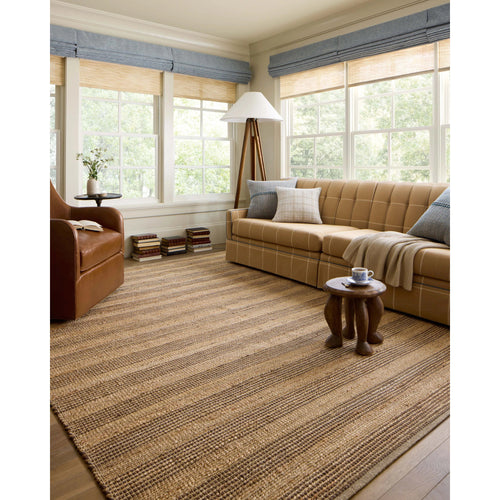 Chris Loves Julia x Loloi Judy Natural / Chocolate Rug