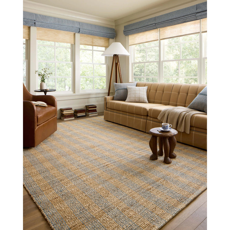 Chris Loves Julia x Loloi Judy Natural / Sky Rug