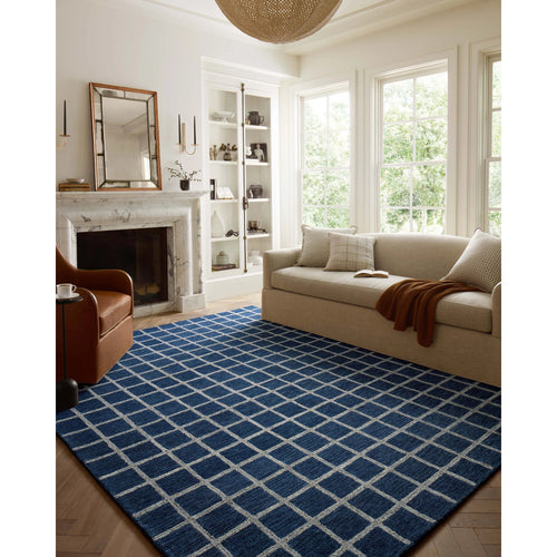 Chris Loves Julia x Loloi Polly Navy / Silver Rug