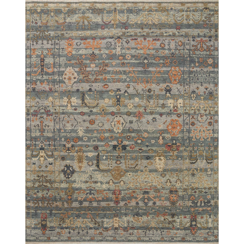 Dominic Slate / Multi Hand-Knotted Rug