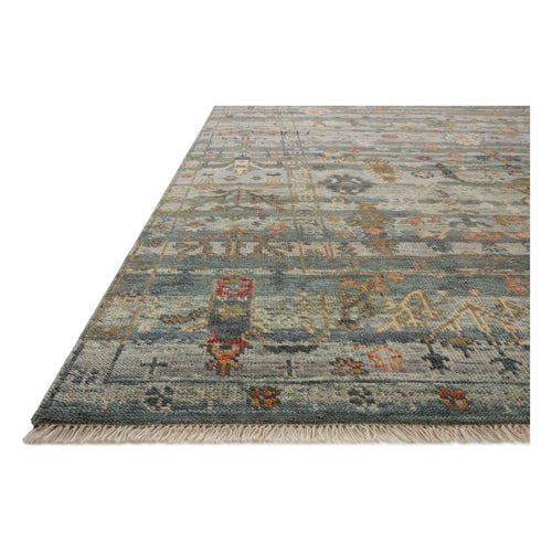 Dominic Slate / Multi Hand-Knotted Rug