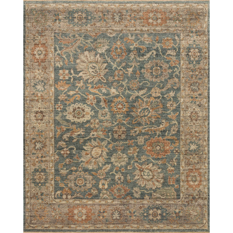 Heirloom Blue / Beige Hand-Knotted Rug