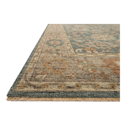 Heirloom Blue / Beige Hand-Knotted Rug