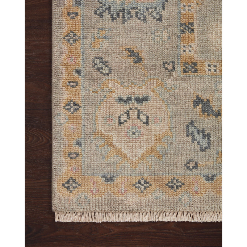 Helena Grey / Gold Hand-Knotted Rug