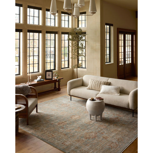 Heritage Aqua / Terracotta Rug