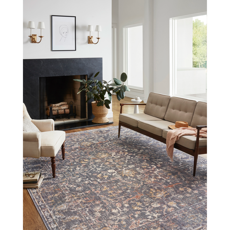 Rosemarie Chris Loves Julia x Loloi Graphite / Multi ROE-04 Rug