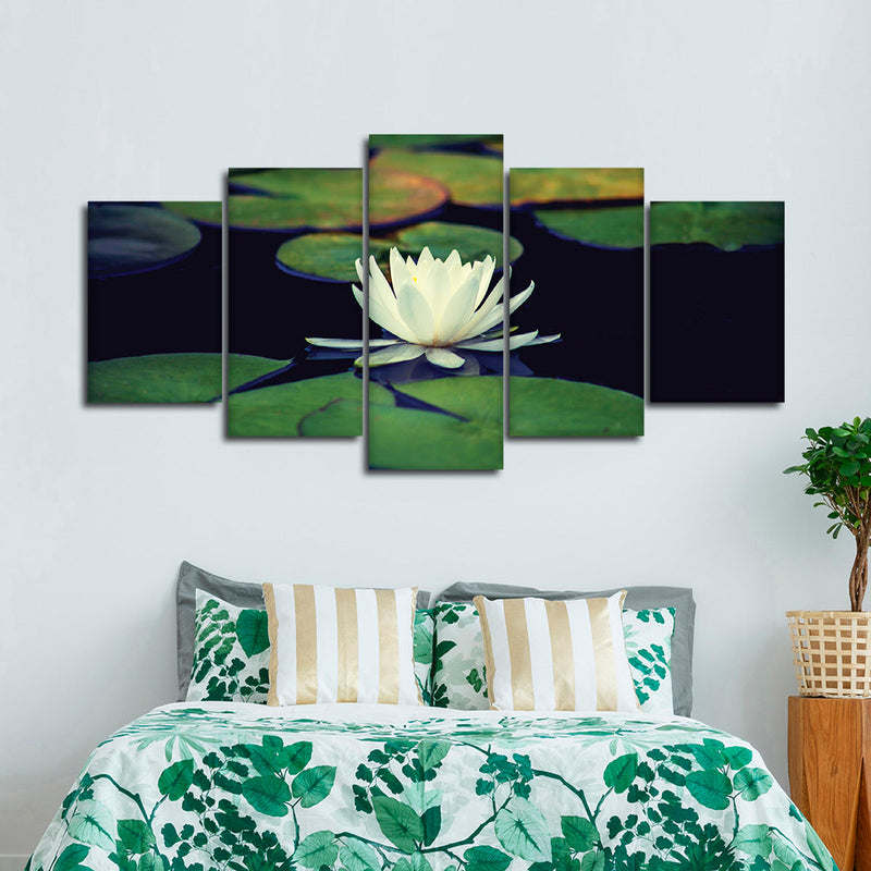 Lotus And Leaves Wall Art