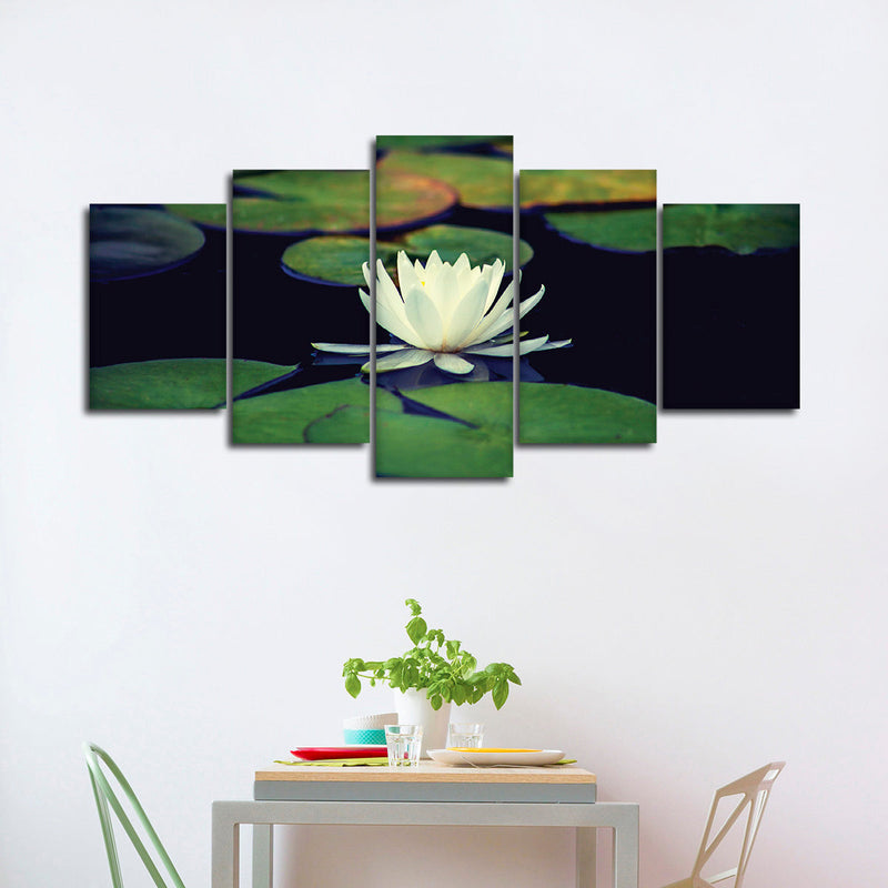 Lotus And Leaves Wall Art