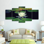Lotus And Leaves Wall Art