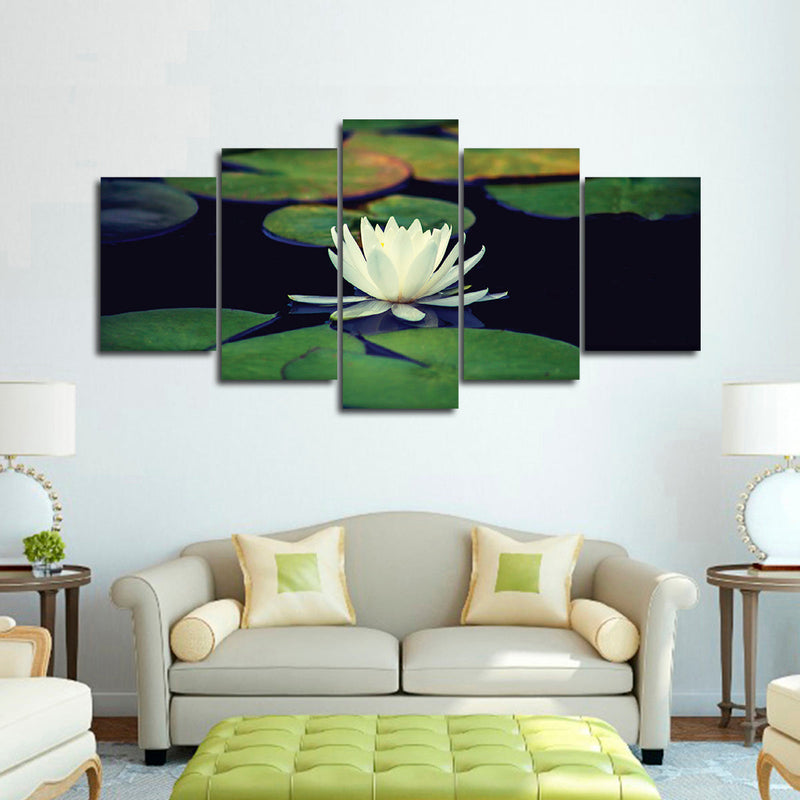 Lotus And Leaves Wall Art