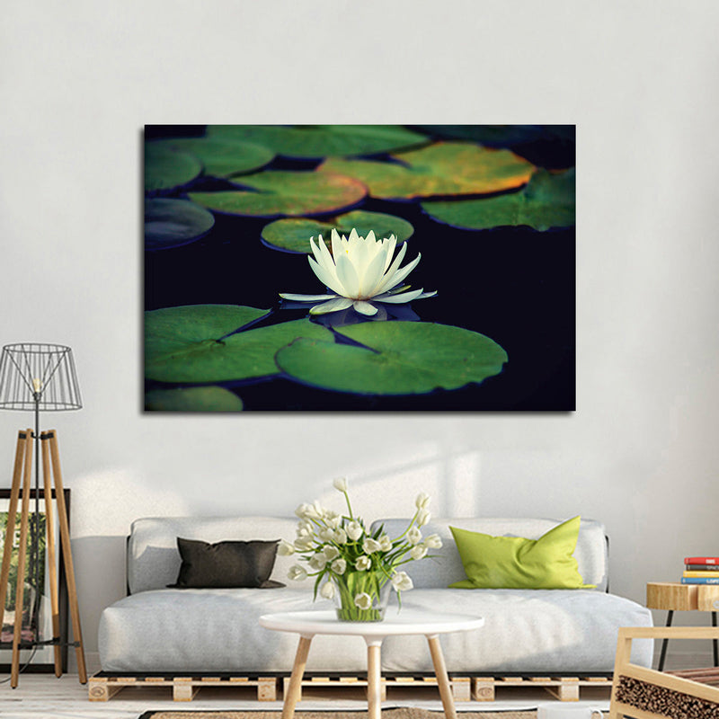 Lotus And Leaves Wall Art