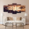 Sepia Lotus Flower Wall Art