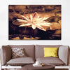 Sepia Lotus Flower Wall Art