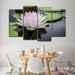 Pinkish White Lotus Wall Art