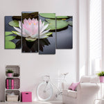Pinkish White Lotus Wall Art