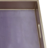 Handmade Reverse Painted Mirror Tray with Handles in Purple Ombre - Medium