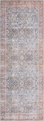 Rust Mair Tradional Washable Area Rug