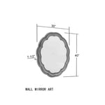 Holk Traditional Gold Wall Mirror