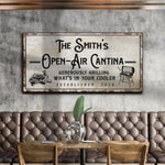 Family Open Air Cantina Sign