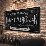 Personalized Haunted House Sign II