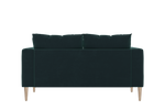 The Essential Loveseat Sectional in Recycled Velvet