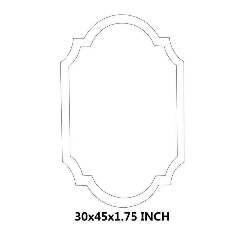 Kilder Traditional Gold Wall Mirror
