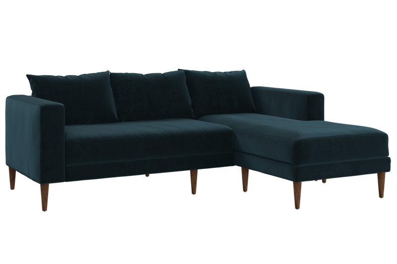The Essential Sectional in Recycled Velvet