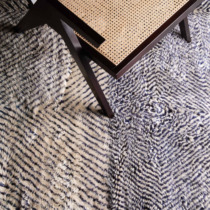 Blue Diamond - Luxury Shag Moroccan Rug