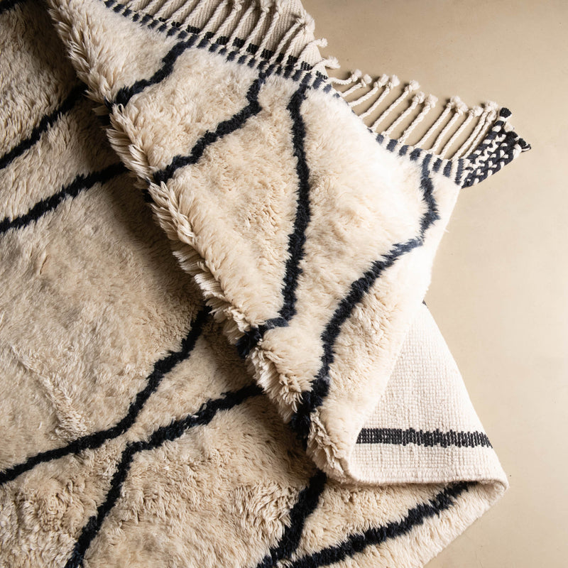 Paths - Luxury Shag Moroccan Rug