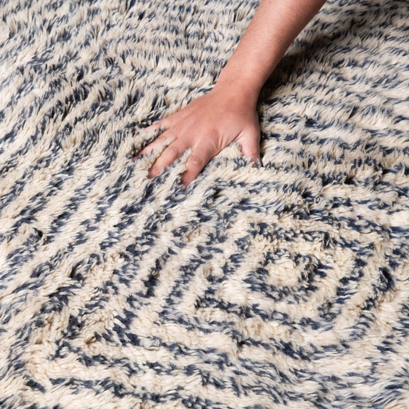 Wood cores - Luxury Shag Moroccan Rug