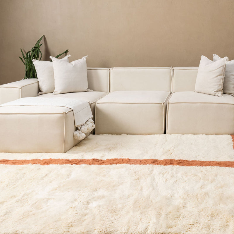 Peaceful path - luxury beni mrirt rug