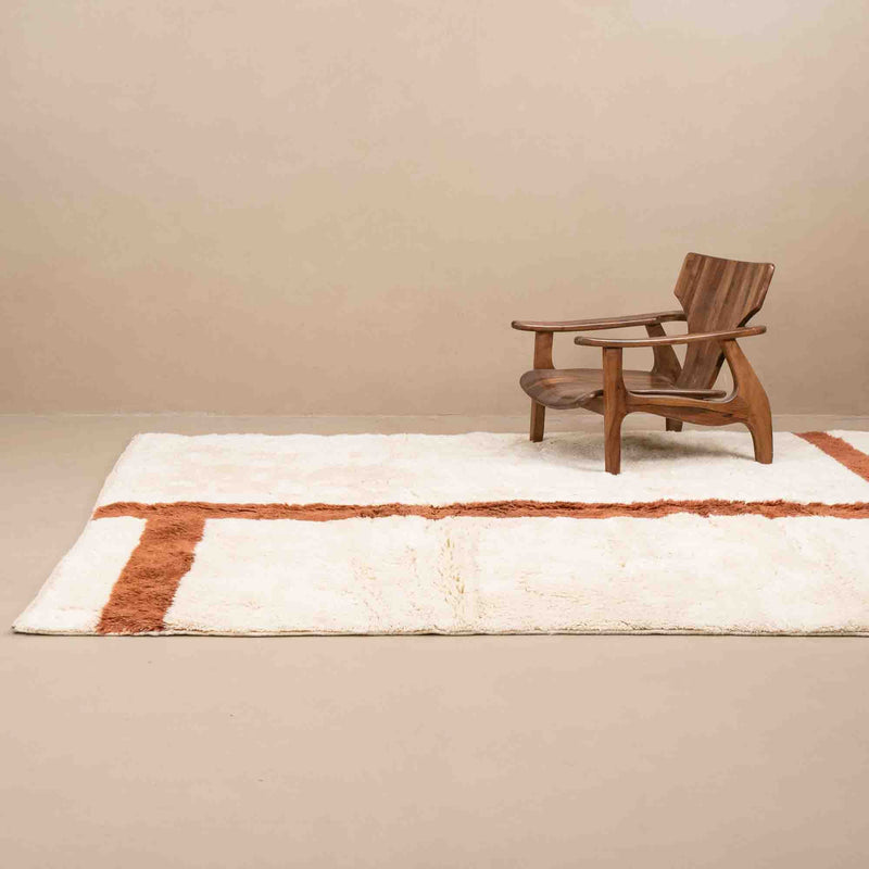 Peaceful path - luxury beni mrirt rug