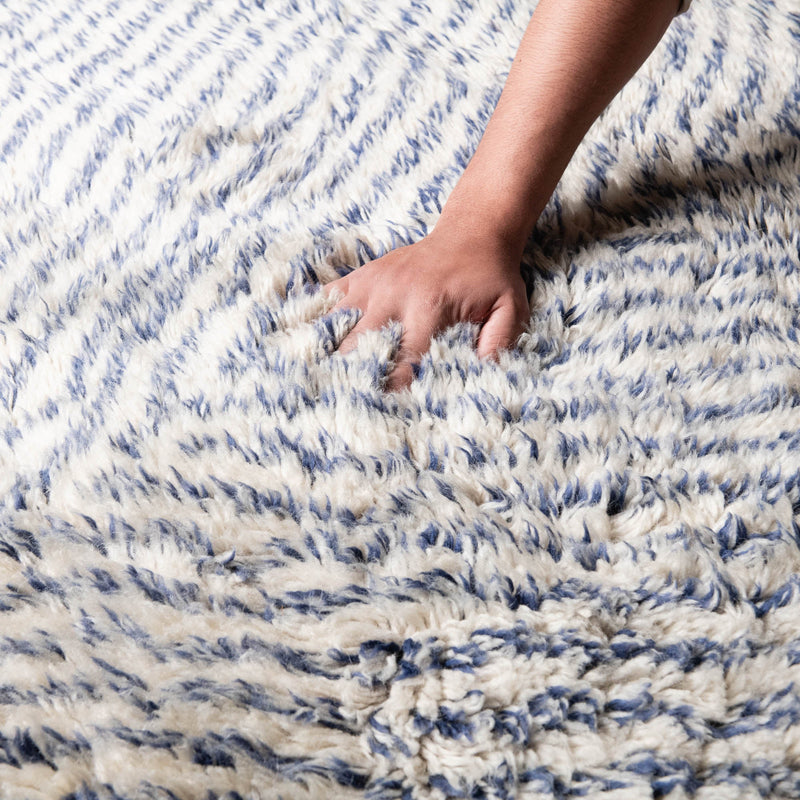Blue Diamond - Luxury Shag Moroccan Rug