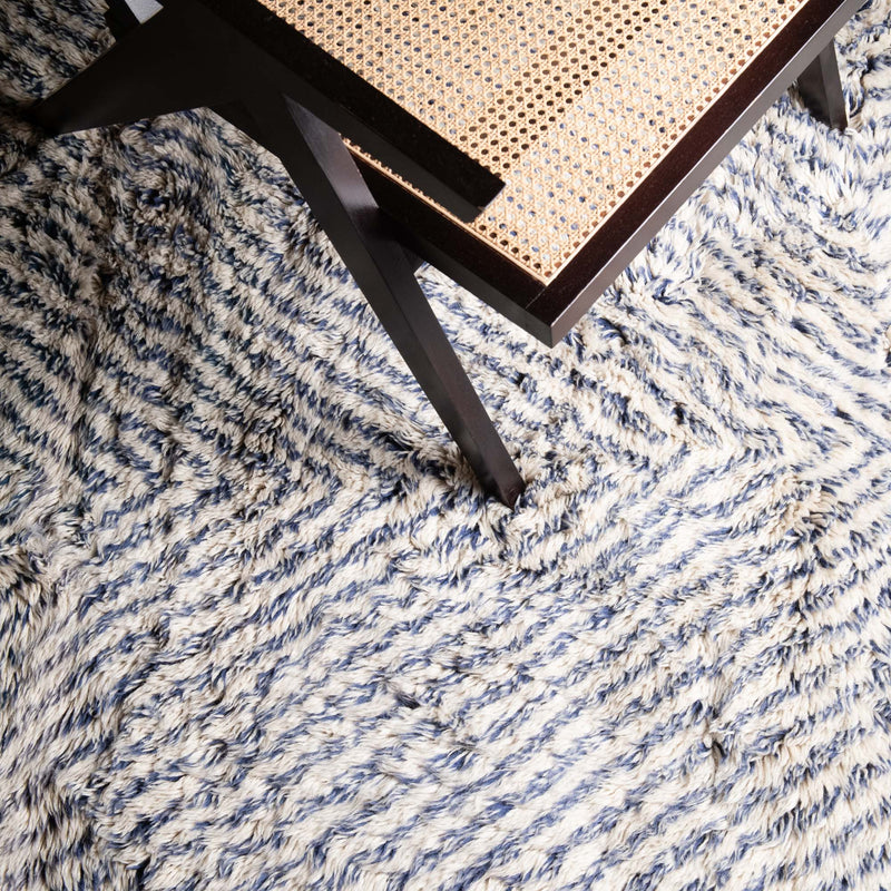 Blue Diamond - Luxury Shag Moroccan Rug