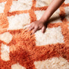 Vibrant Blaze - Luxury Shag Moroccan Rug
