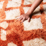 Vibrant Blaze - Luxury Shag Moroccan Rug