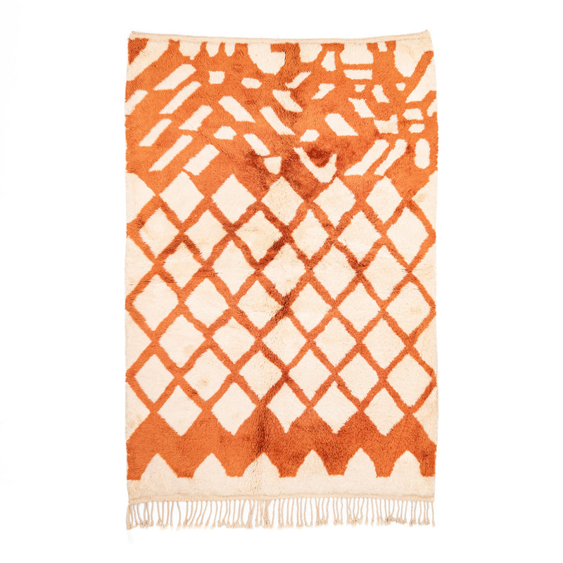 Vibrant Blaze - Luxury Shag Moroccan Rug