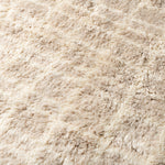 Sandy Gridlines - Luxury Shag Moroccan Rug