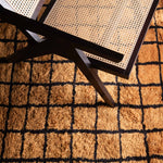 Bronze Grid - Luxury Shag Moroccan Rug