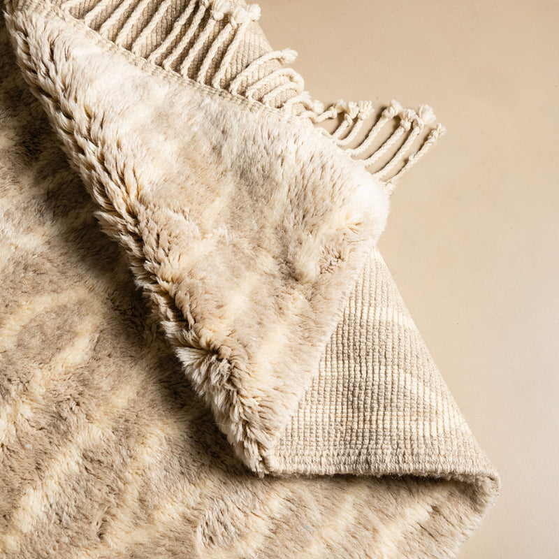 Golden Branches - Luxury Shag Moroccan Rug